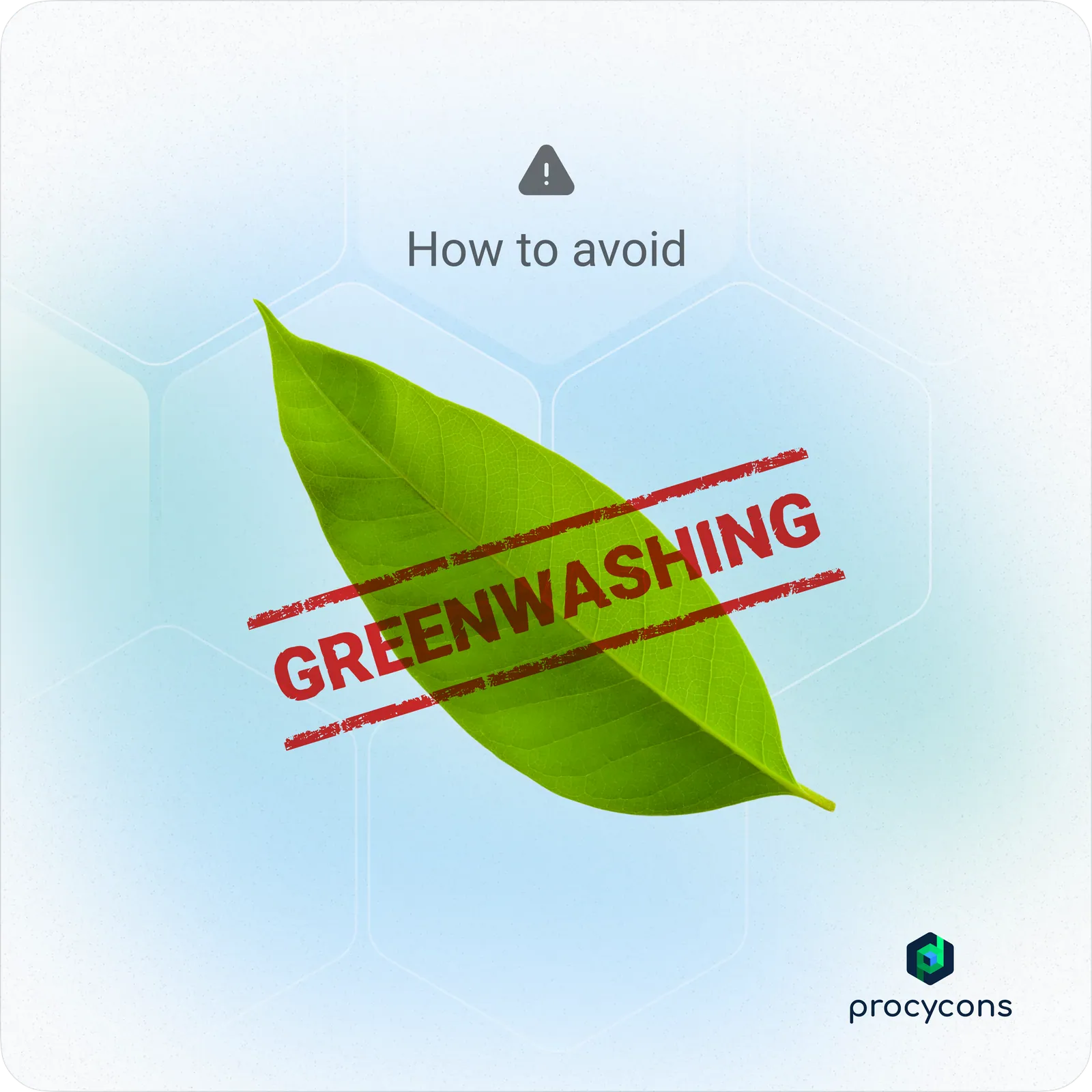 Greenwashing social post